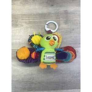 Tomy Lamaze Baby Turkey Peacock Bird Activity Toy Plush Carseat Stroller Lovey